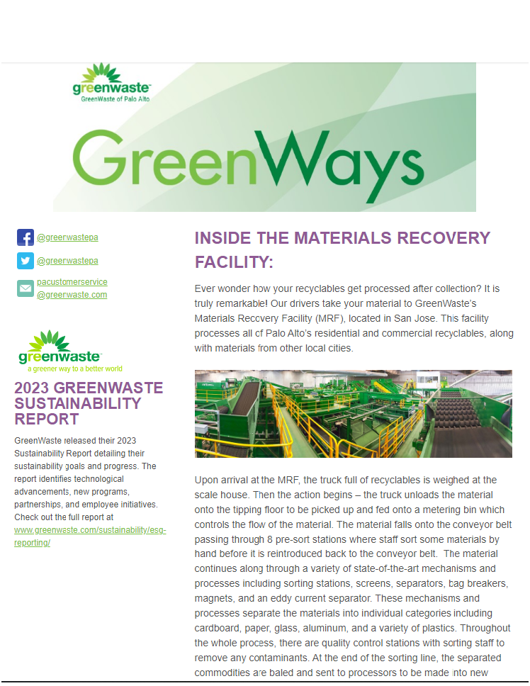 GreenWaste Fall 2021 Commercial Newsletter Image